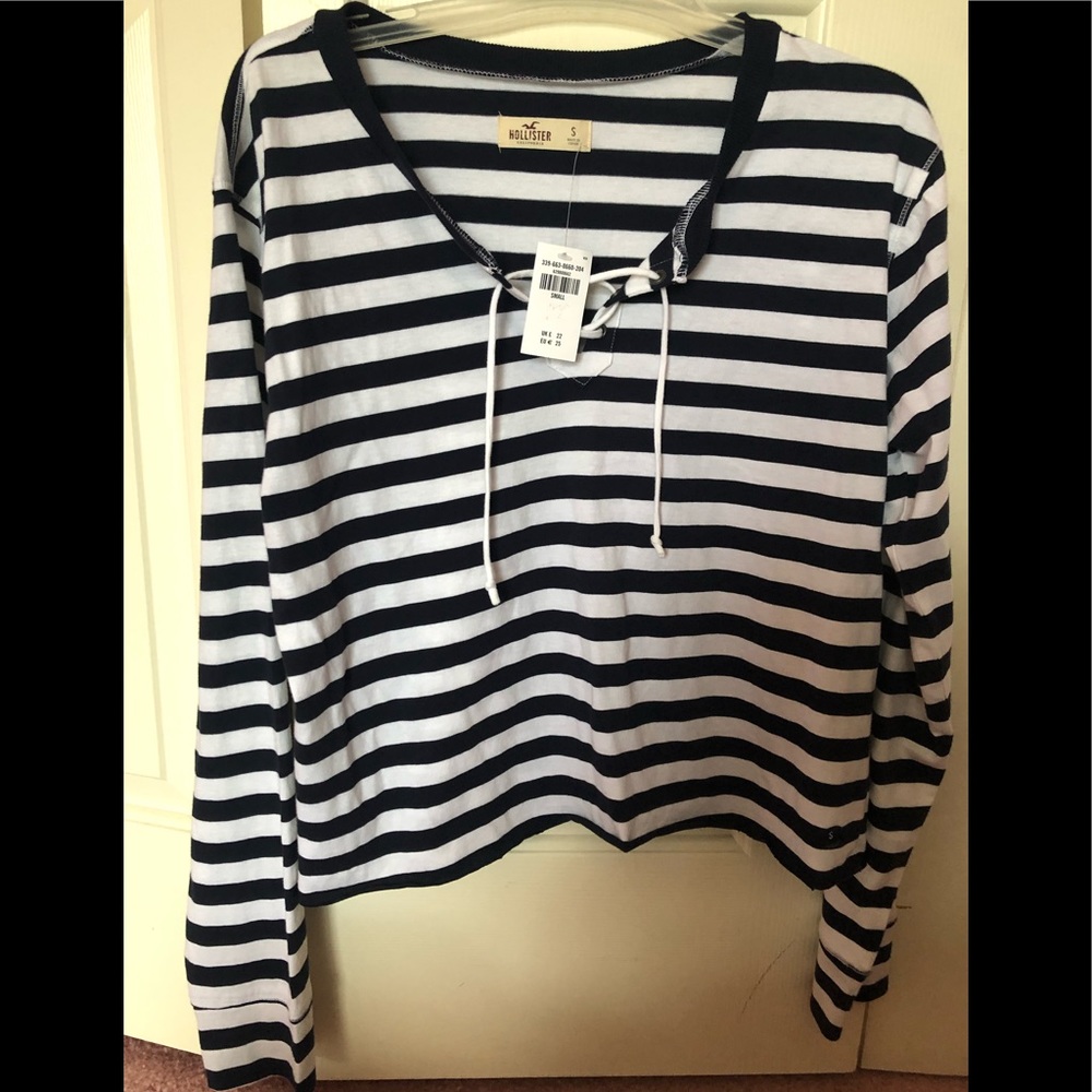 Hollister long sleeve striped shirt